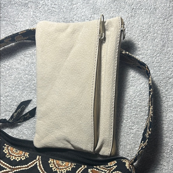 Vera Bradley Black and Copper Patterned shoulder bag with NWOT beige wallet - Picture 8 of 9